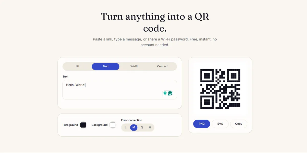 QR Code Generator